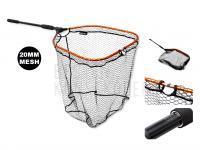 Kescher Savage Gear Pro Finezze Foldable Net with Scale - L | 1sec | 20MM BESTEN KUNSTKODER Angelshop