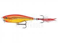 Köder Rapala Skitter Pop 5cm - Steel Gold Fluorescent Red BESTEN KUNSTKODER Angelshop