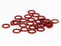 X Zone Pro Series Wacky Rigging O-Rings Red - 3‑4” BESTEN KUNSTKODER Angelshop