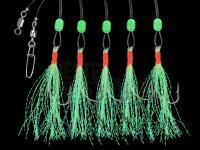 Dega Glitter Mackerel-Rig 5 hooks - yellow/green BESTEN KUNSTKODER Angelshop