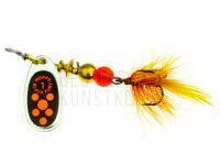 Spinner Mepps Black Fury Mouche #0 - Silver/Red Dots BESTEN KUNSTKODER Angelshop