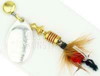 Spinner Mepps Aglia Mouche Silver / Red #2 4.6g