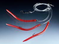 Balzer 71 Grad Nord Cod And Coalfish Rig 130cm dark red - 3 x 7/0