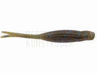 Gummifische X Zone Lures Scented Stealth Minnow 2.75" 7cm - Green Pumkin Blue Flake