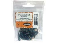 Synthetic Peacock Herl 2mm Extra Small - Black